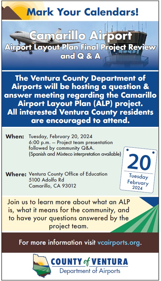 Camarillo Airport Layout Plan Final Project Review and Q and A